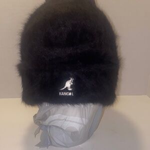 Kangol Black Fuzzy Beanie